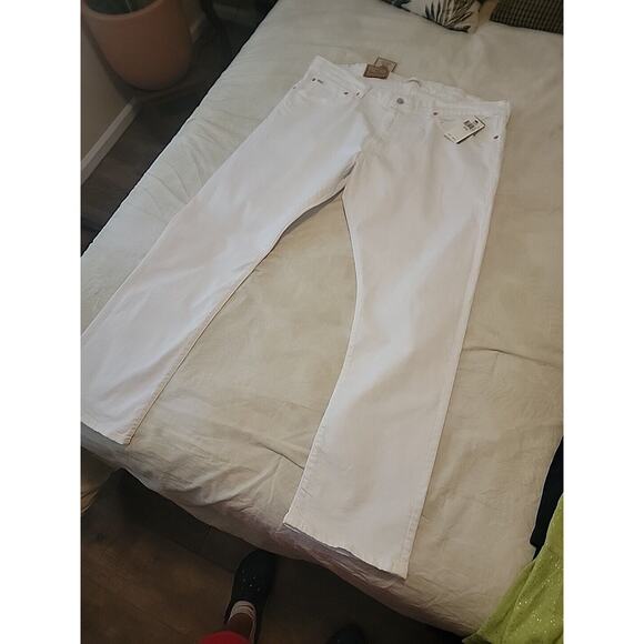Polo Ralph Lauren The Varick Slim Straight Stretch White Jeans, Men’s 40x32, NWT - Picture 3 of 16